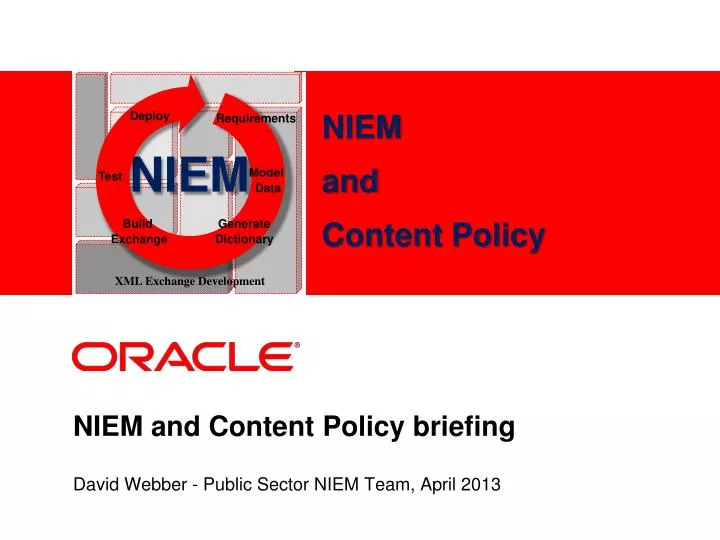niem and content policy briefing