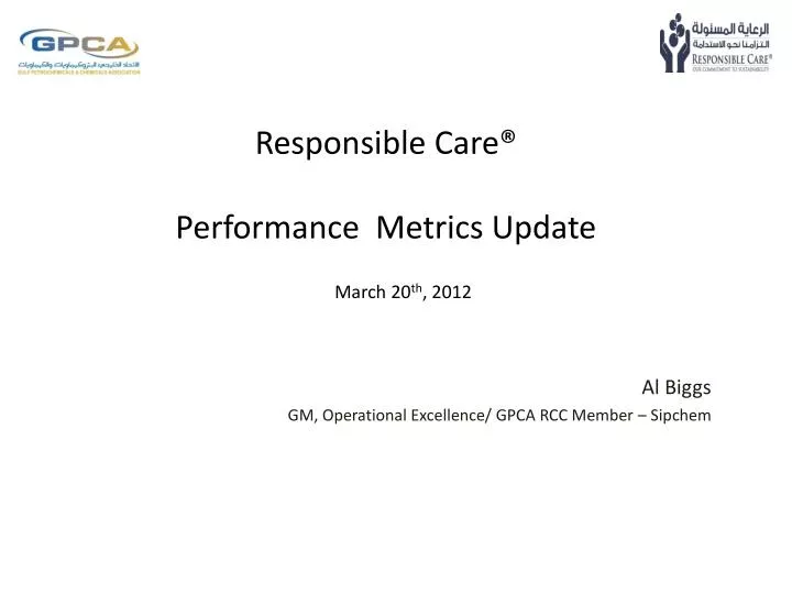 responsible care performance metrics update