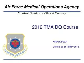2012 TMA DQ Course
