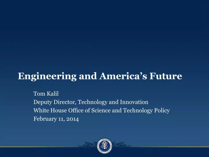 engineering and america s future