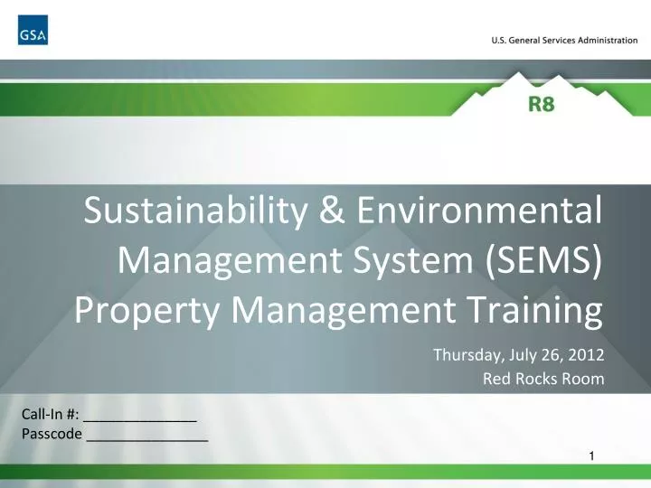 sustainability environmental management system sems property management training