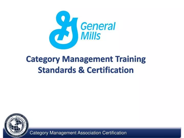 category management training standards certification