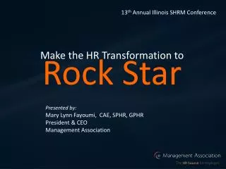 Make the HR Transformation to Rock Star