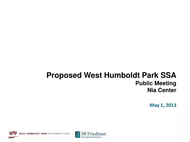 proposed west humboldt park ssa public meeting nia center