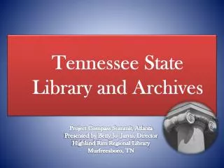 Tennessee State Library and Archives