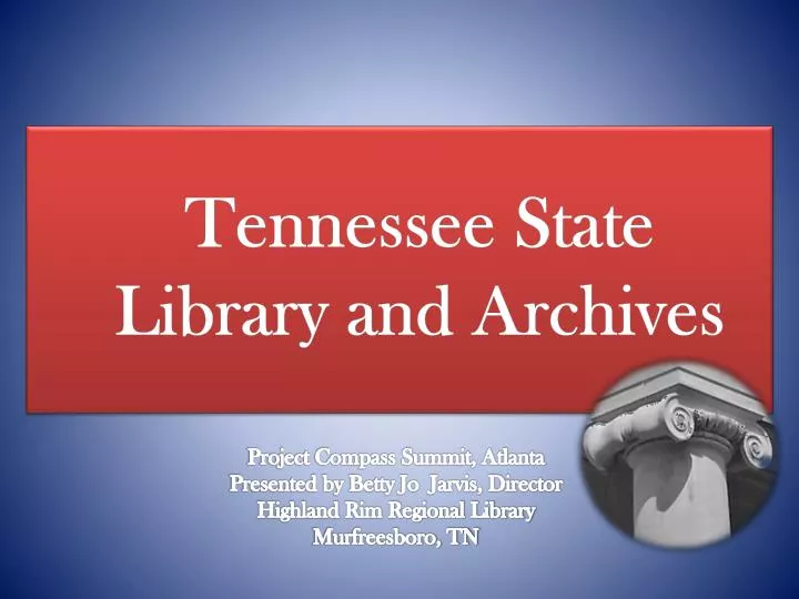 tennessee state library and archives