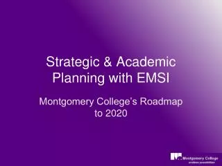 Strategic &amp; Academic Planning with EMSI