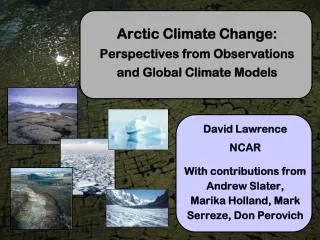 Arctic Climate Change: Perspectives from Observations and Global Climate Models