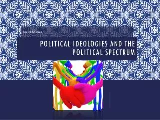 POLITICAL IDEOLOGIES and The Political Spectrum
