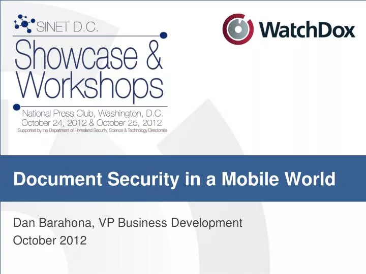 document security in a mobile world