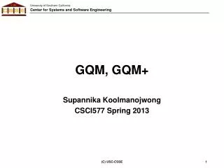 GQM, GQM+