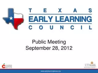 Public Meeting September 28, 2012