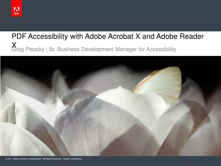 pdf accessibility with adobe acrobat x and adobe reader x