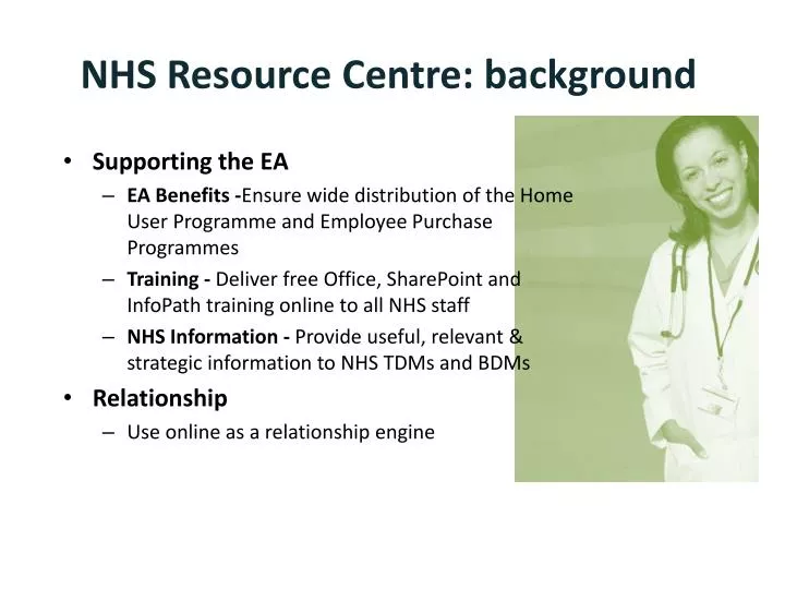 nhs resource centre background