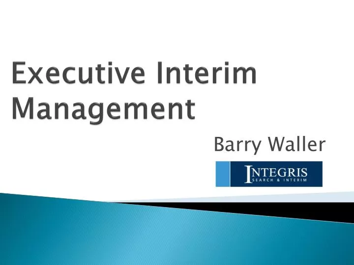 executive interim management