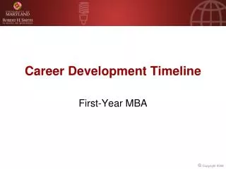 Career Development Timeline