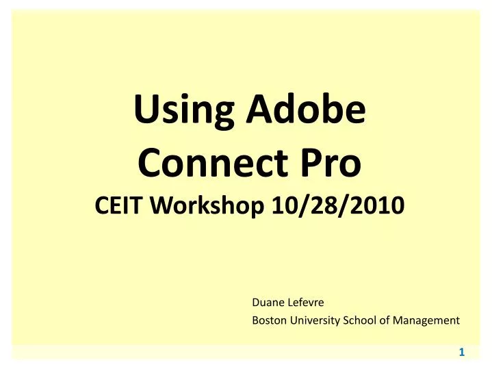 using adobe connect pro ceit workshop 10 28 2010