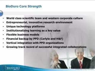 BioDuro Core Strength