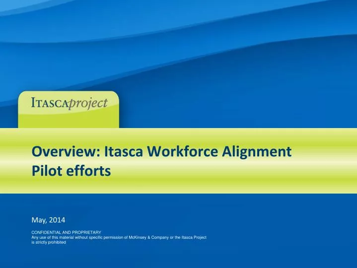 overview itasca workforce alignment pilot efforts