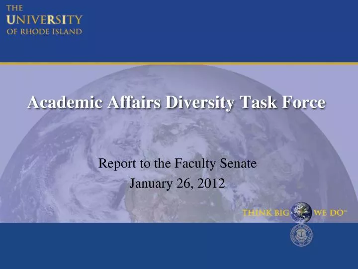 academic affairs diversity task force