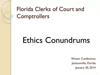 Florida Clerks of Court and Comptrollers