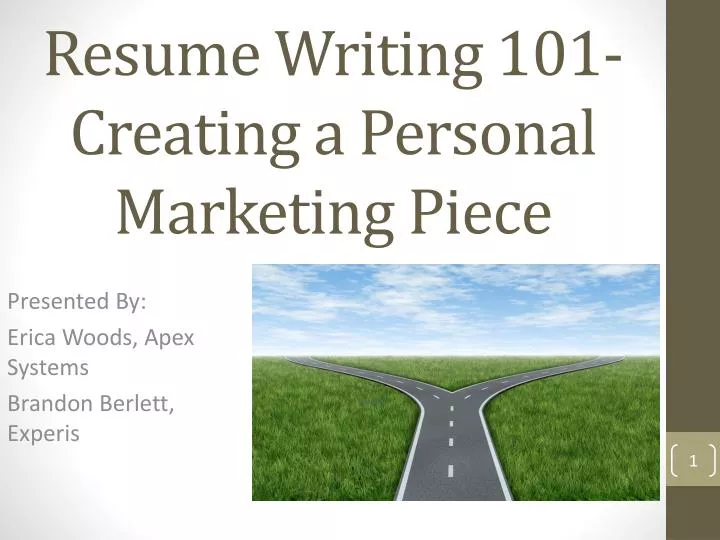 resume writing 101 creating a personal marketing piece