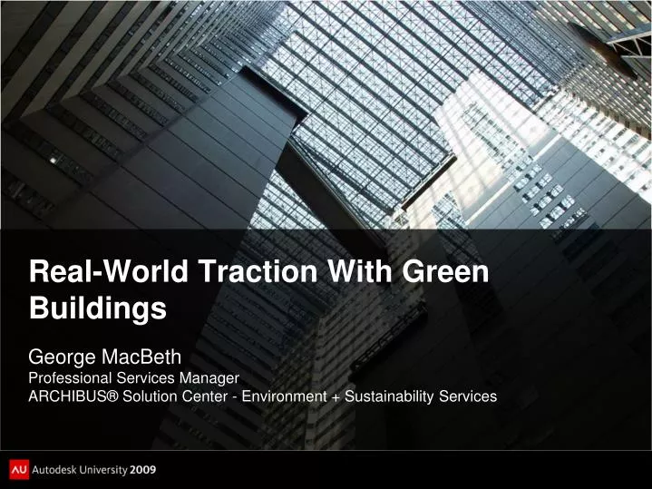 real world traction with green buildings