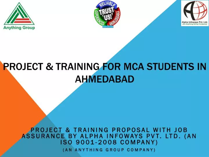 project training for mca students in ahmedabad