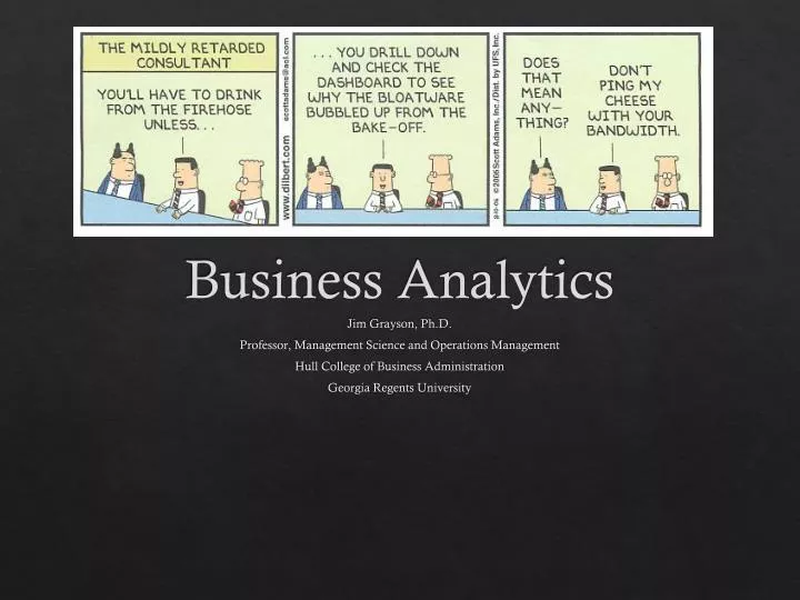 demystifying business analytics