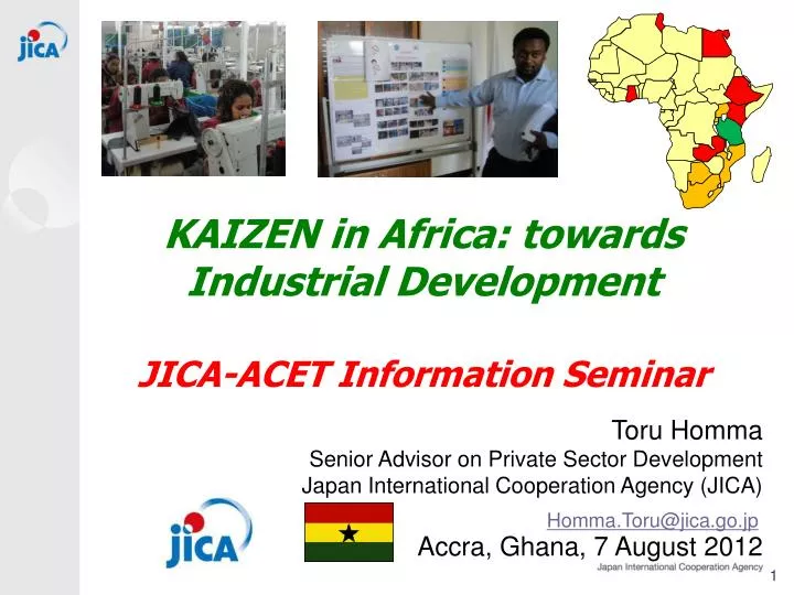 kaizen in africa towards industrial development jica acet information seminar