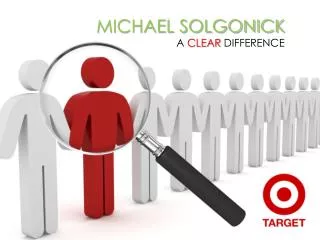 MICHAEL SOLGONICK A CLEAR DIFFERENCE
