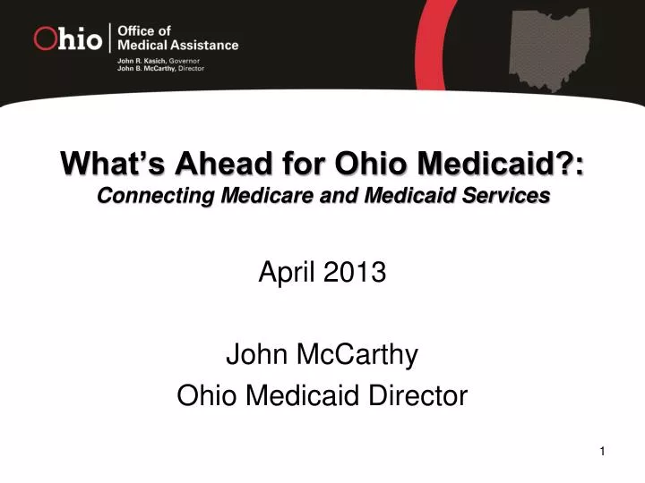 what s ahead for ohio medicaid connecting medicare and medicaid services