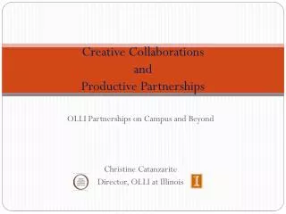Creative Collaborations and Productive Partnerships