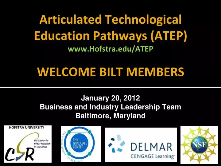 articulated technological education pathways atep www hofstra edu atep welcome bilt members