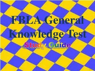 FBLA General Knowledge Test