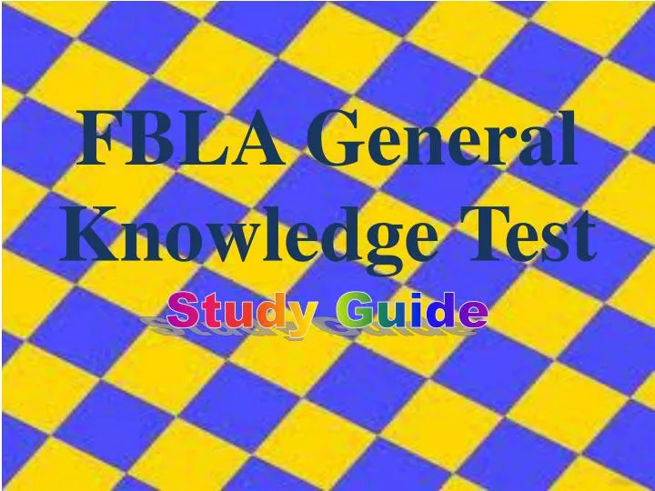 fbla general knowledge test