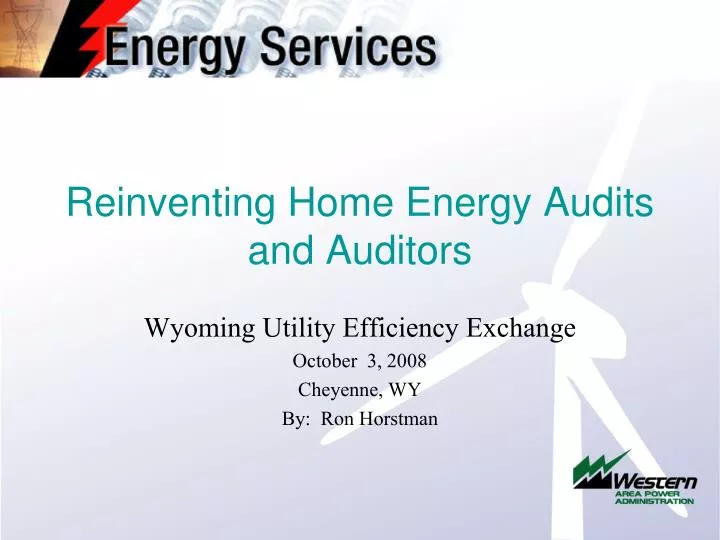 reinventing home energy audits and auditors