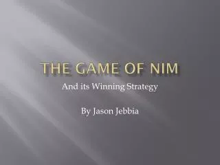 The Game Of Nim