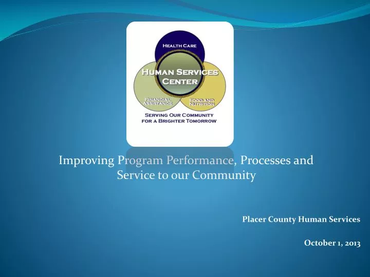 placer county human services october 1 2013