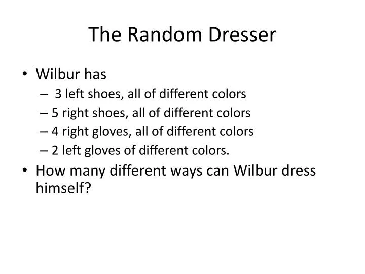 the random dresser