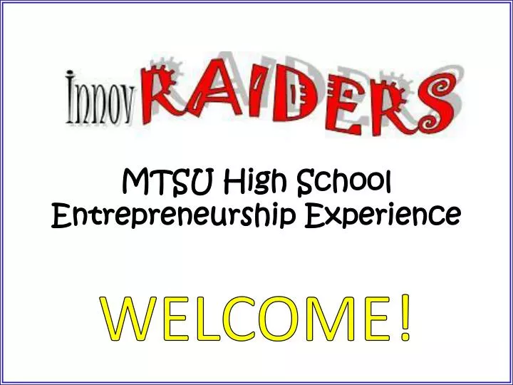 mtsu high school entrepreneurship experience