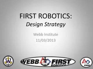 FIRST ROBOTICS: Design Strategy