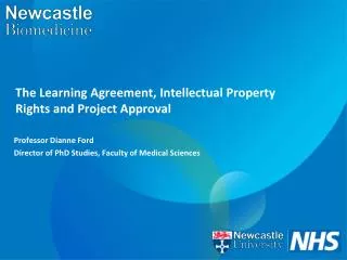 The Learning Agreement, Intellectual Property Rights and Project Approval