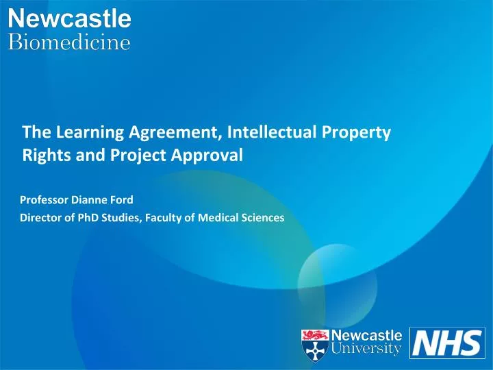 the learning agreement intellectual property rights and project approval