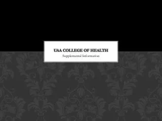 UAA College of Health