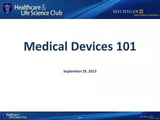 Medical Devices 101
