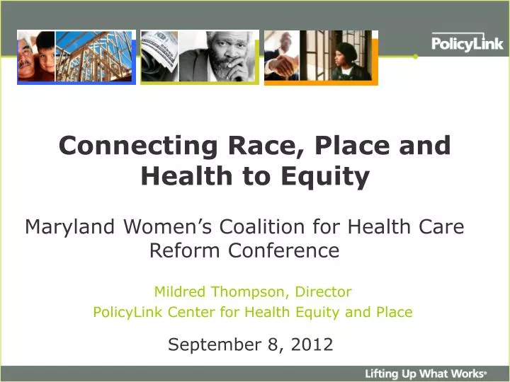 connecting race place and health to equity