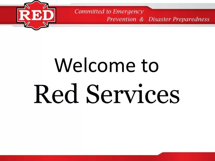 welcome to red services