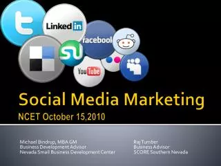 Social Media Marketing NCET October 15,2010