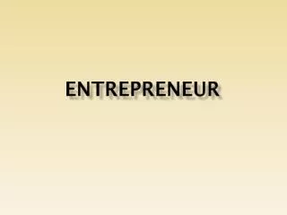 Entrepreneur